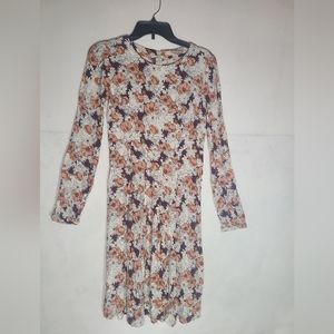 Forever 21 burgundy floral dress